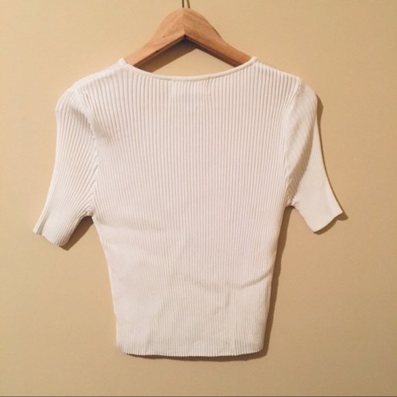 🛍🛒🎁Mango | Premium Ribbed Cropped Sweater - Picture 4 of 5